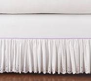 Eyelet Bed Skirt, Lavender, Twin
