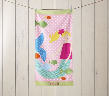 Mermaid Mini Beach Towel