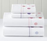Isabelle Embroidered Dot Sham, Pink, Standard