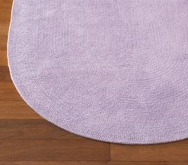 Lavender Chenille Braided Rug Swatch