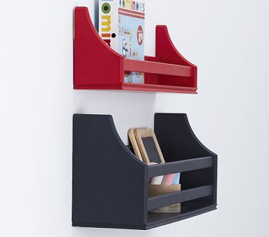4 Inch Deep Collector's Shelf, 2 Foot x 6.5 Inch h., Red