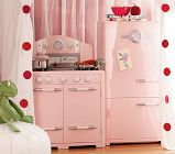 Retro Kitchen Oven & Icebox Set, Pink