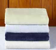 Chamois Fitted Sheet, Twin, Blue