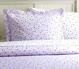 Katie Polka Dot Duvet,  Twin, Lavender