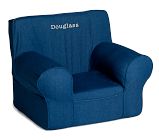 Oversized Anywhere Chair Slipcover, Denim