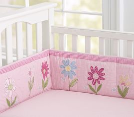 Chambray Crib Fitted Sheet, Green