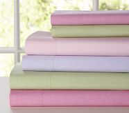 Chambray Sheet Set, Twin, Green