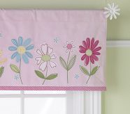 Daisy Garden Valance, Pink