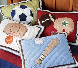 Sports Quilted Decorative Sham,  Baseball