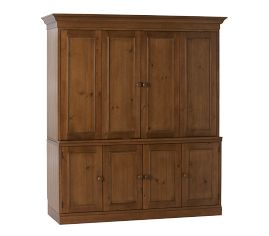 Extra-Wide Armoire, Rustic Sun Valley Honey
