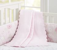Organic Floral Matelasse Coverlet