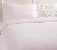 Organic Floral Matelasse Coverlet