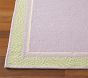 Polka Dot Border Rug, Lavender