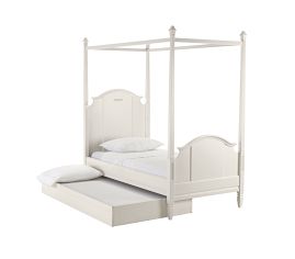 Madeline Canopy, Twin, Antique White