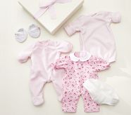 Baby Doll Wardrobe, Set Includes: Onesie, PJs, Bundler, Diaper, & Shoes