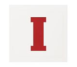 18x18  Novelty Mat Letter, White, I