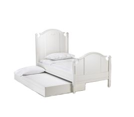 Madeline Bed, Antique White, Twin