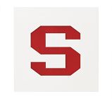 18x18  Novelty Mat Letter, White, S