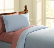 Chambray Duvet Cover, Twin, Navy