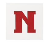 18x18  Novelty Mat Letter, White, N