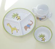 Gingham Animals Feeding Set