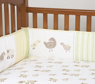 Cottontail Friends Crib Skirt