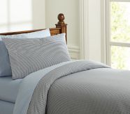 Gingham Duvet Cover, Twin, Navy