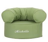 Round Anywhere Chair, Solid Slipcover, Grass Green