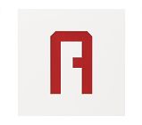18x18  Novelty Mat Letter, White, A