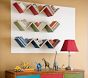 Zig Zag Shelf, 3 feet, Green