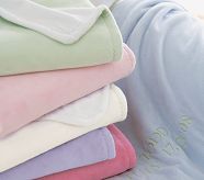 Chamois Stroller Blanket, Pink