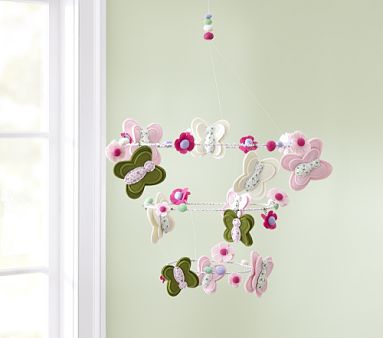 Robin Felt Butterfly Mobile
