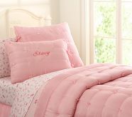 Stacy's Silk Quilt, Twin, Light Pink