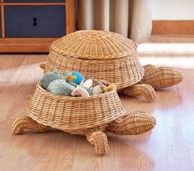 Small Turtle Basket, Honey