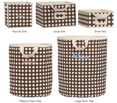 Dot Floor Tote, Medium, Chocolate Dot Dot Floor Tote, Medium, Chocolate Dot