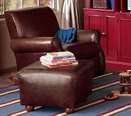 Leather Upholstered Rockers, Swivel Gliders & Ottoman