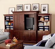 Extra Wide Armoire System, Rustic Sun Valley Honey