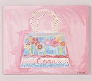 Personalized Purse Art, Pink Background