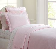 Organic Floral Matelasse Coverlet