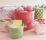 Medium  Canvas Bucket, Light Pink