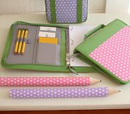 Mackenzie 3 Ring Binder, Pink Dot