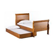 Logan Sleigh Bed, Queen, Sun Valley Honey