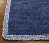Gingham Border Rug