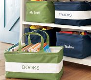 Square Canvas Storage Solid, Navy