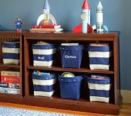 Rustic Thomas Wide Bookcase,  Rustic Sun Valley White