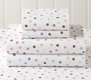 Katie Polka Dot Sheet Set,  Twin, Pink