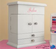 Abigail Jewelry Box, Medium, White