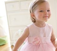 Silk Tulle Dress, 0-3 Months