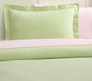 Chambray Duvet Cover, Twin, Pink