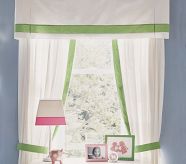 Linen Border Panel, 63", Light Pink